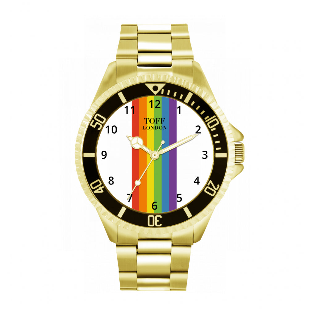 42mm Pride Linear White Arabic Numerals Watch