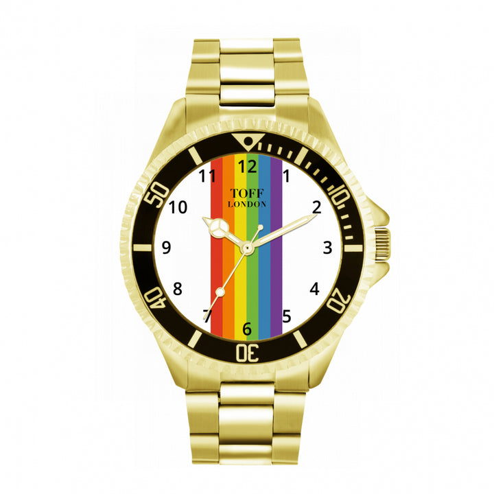 42mm Pride Linear White Arabic Numerals Watch