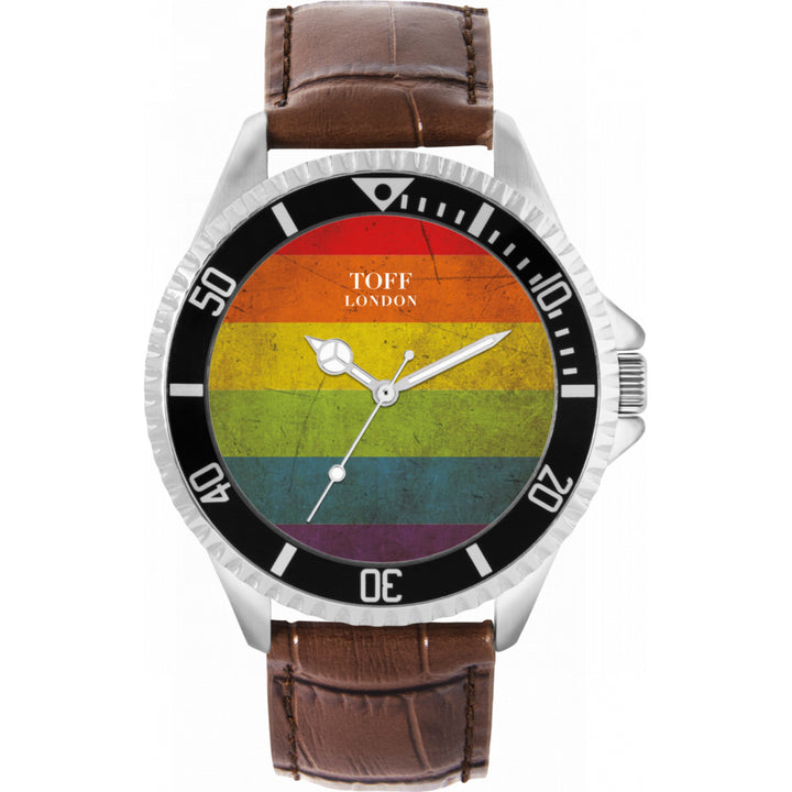 42mm Pride Vintage Texture Rainbow Watch